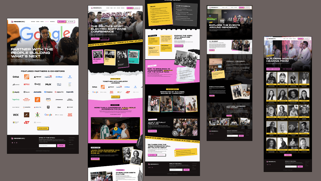 RenderATL marketing site showcase
